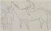 RAOUL DUFY Two pencil drawings.
